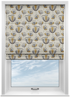 Helix, Gold - Roman Blind